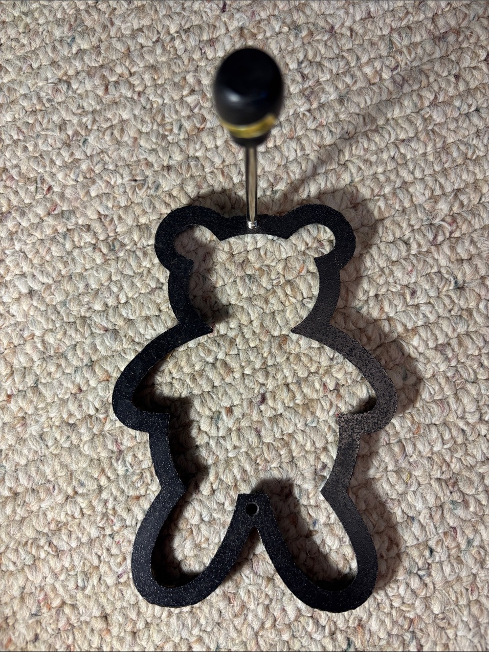 Black Teddy Bear Shaped Pancake Mold